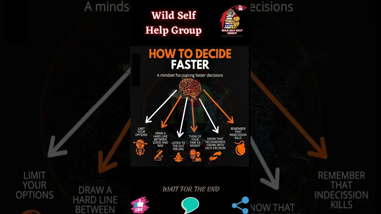 🔥 Decide faster 🔥 #shorts 🔥 #wildselfhelpgroup 🔥 11 August 2023 🔥