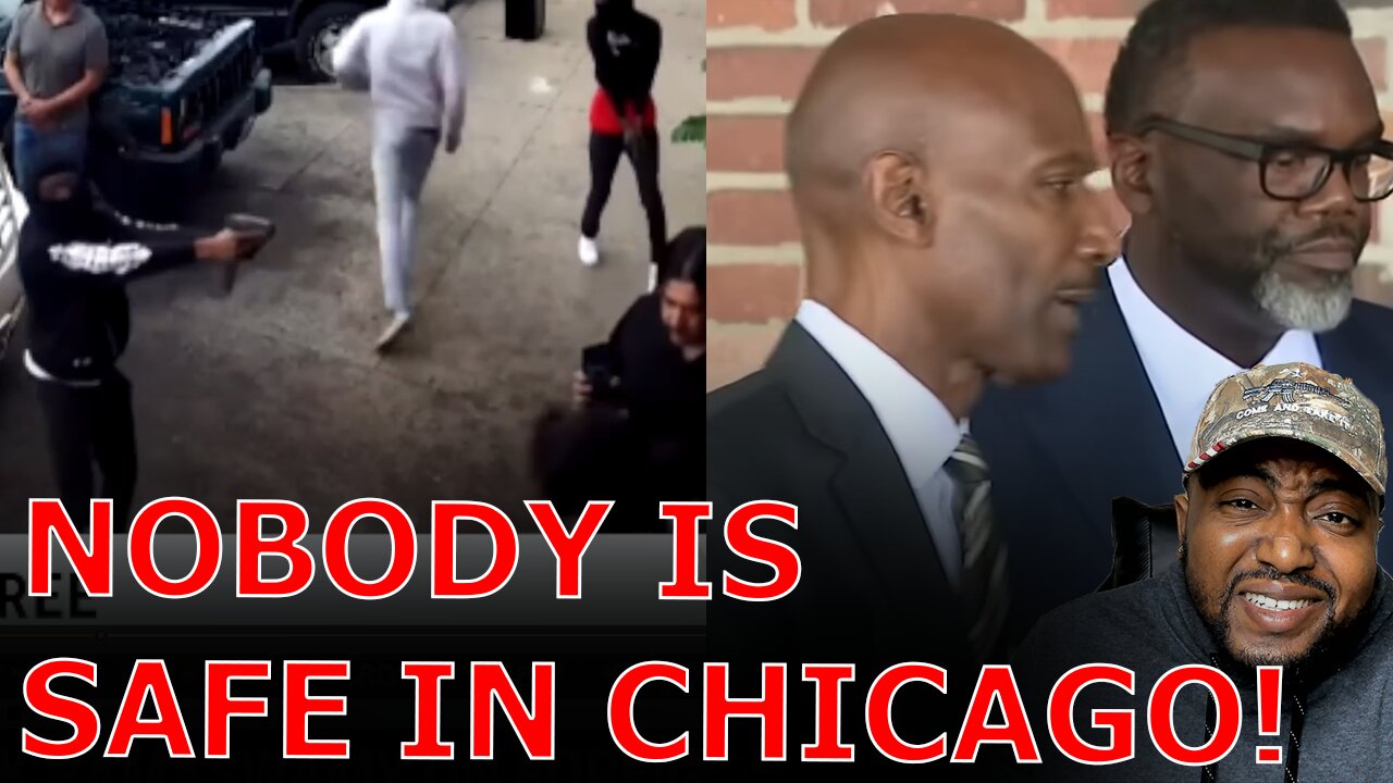 Chicago News Crew ROBBED At Gun Point While Covering Robberies As Brandon Johnson Avoids Questions!