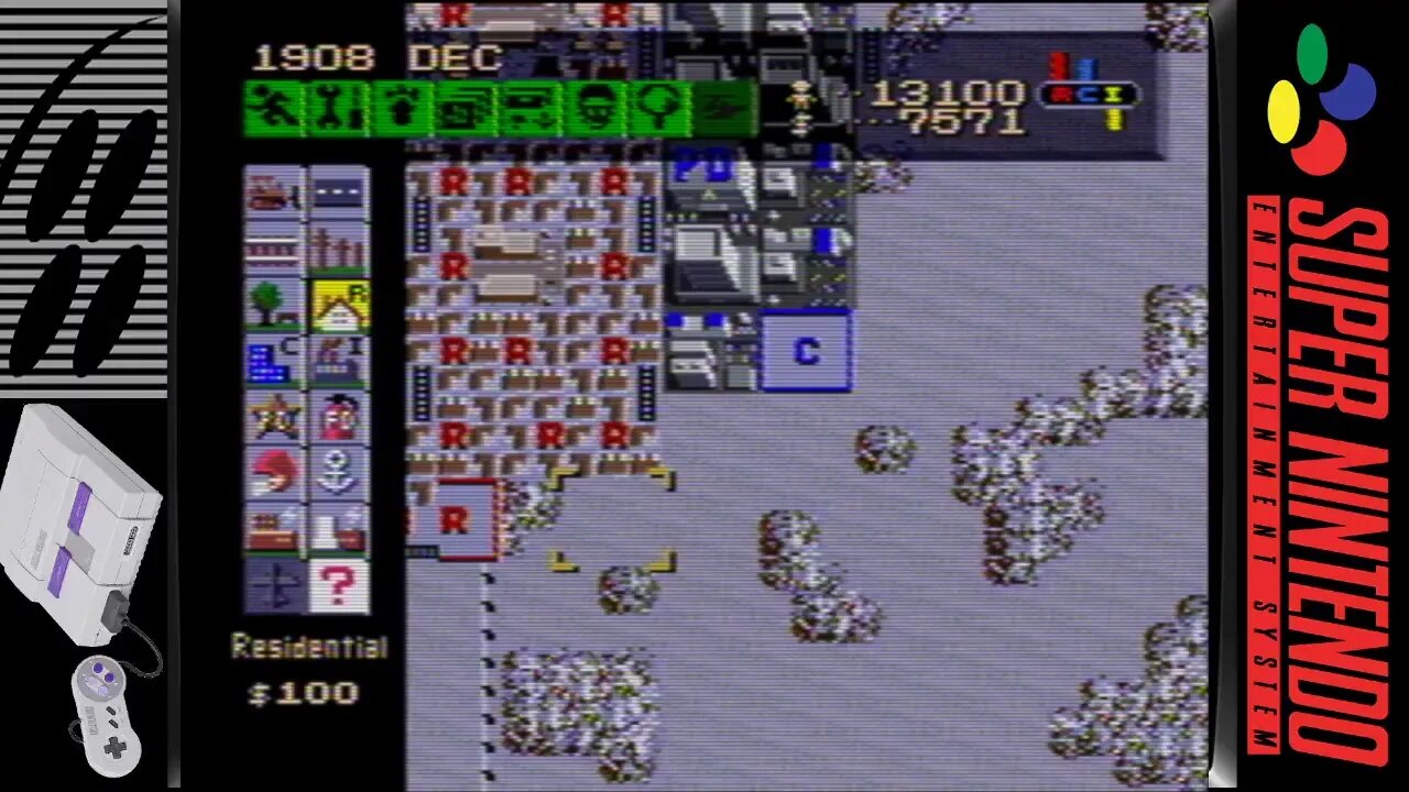 SimCity - Super Nintendo Entertainment System