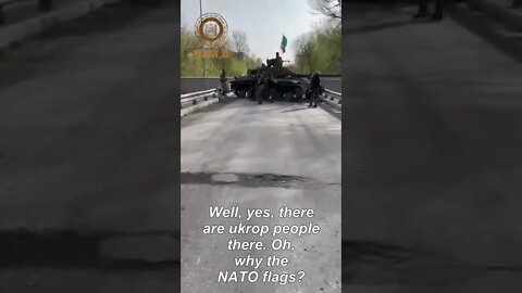 Chechen Fighters Are Hoisting A Flag On A Captured T-64 Abandoned By Militants