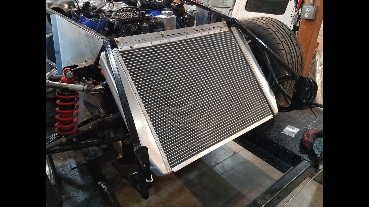 That's RAD Dude!!!! Mike's Factory Five Racing Mk3 Gets It's Radiator....... Finally!!!!
