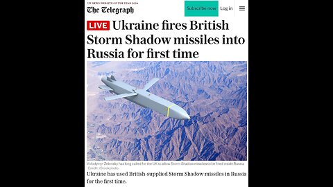 💥##FAFO##💥 Ukraine via nato fires British missiles into Russia.