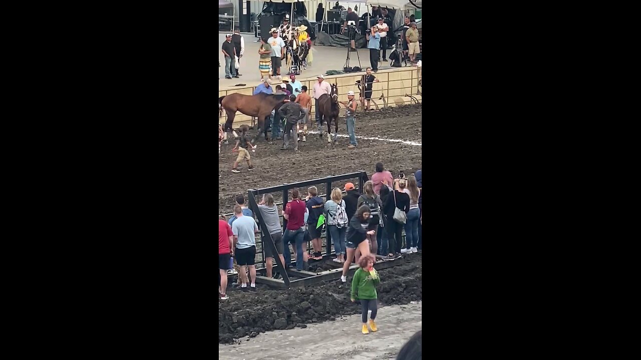 Indian Relay races North Dakota State fair.