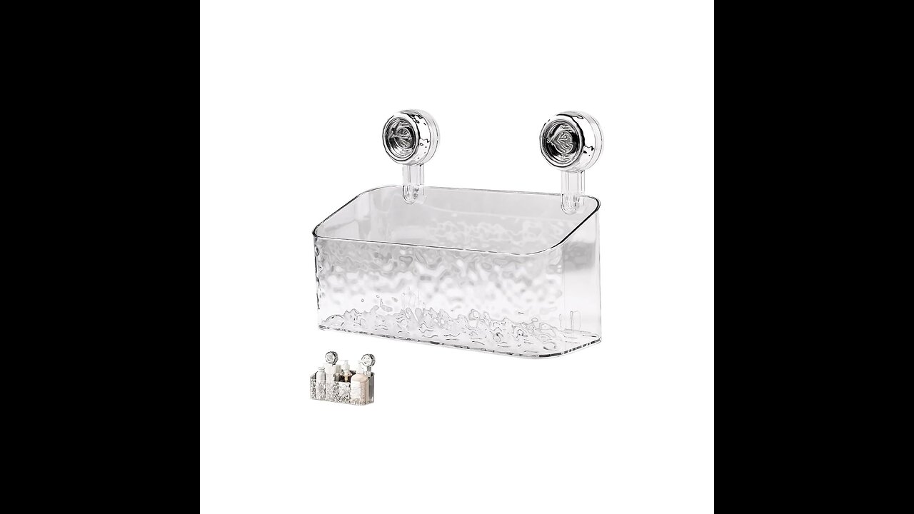 Home Gadgets No : 315 🛍️Product: Glacier Pattern Suction Cup Shelf