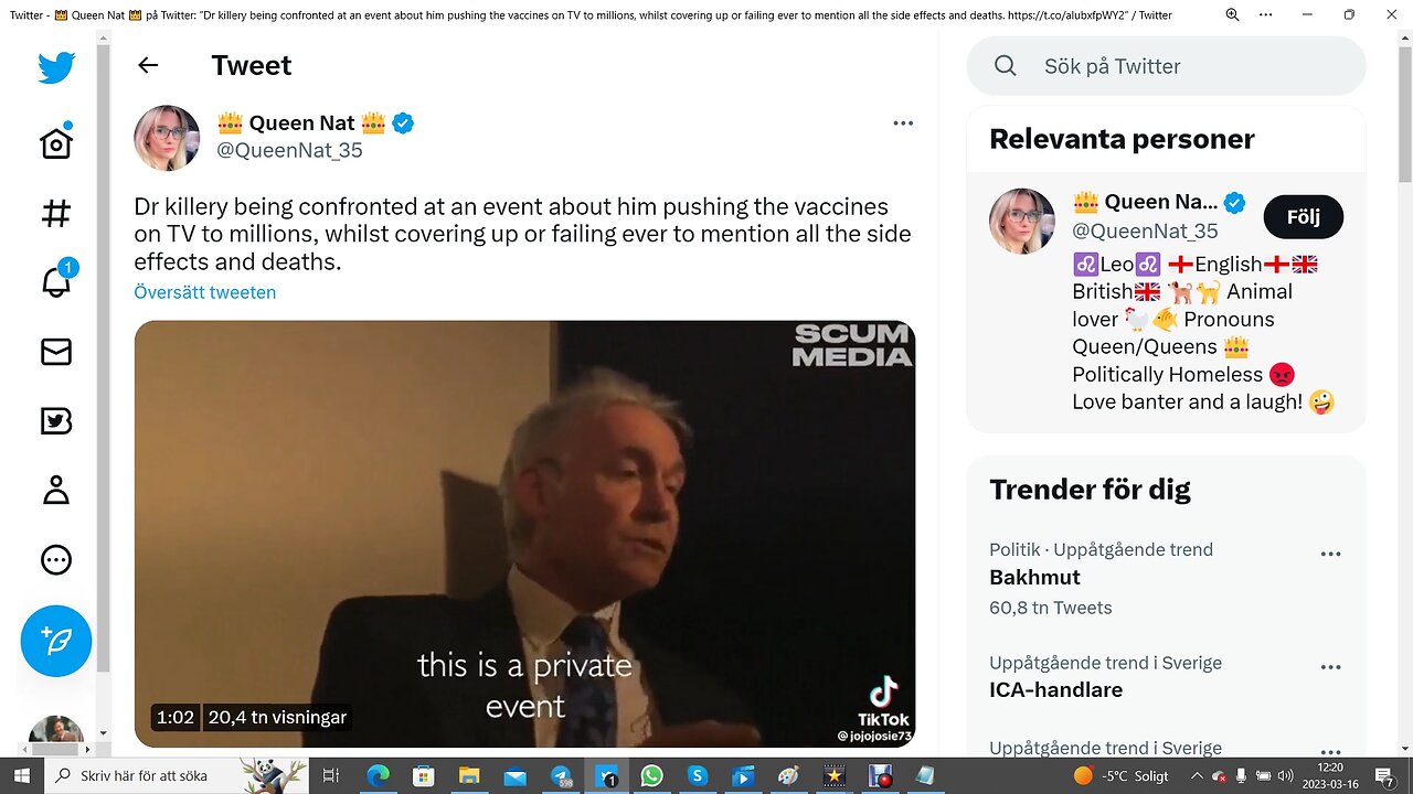 Medical doctor confronted