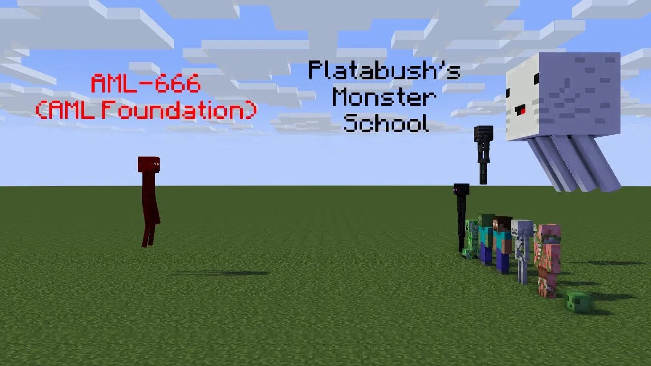 AML-666 vs Platabush's Monster School | Minecraft Animation