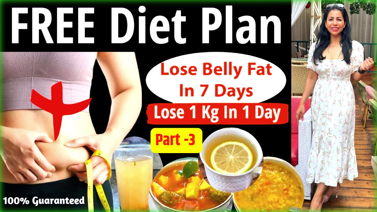 Belly Fat Diet Plan | Lose Belly Fat Fast In 7 Days Without Exercise | How To Lose Weight Fast