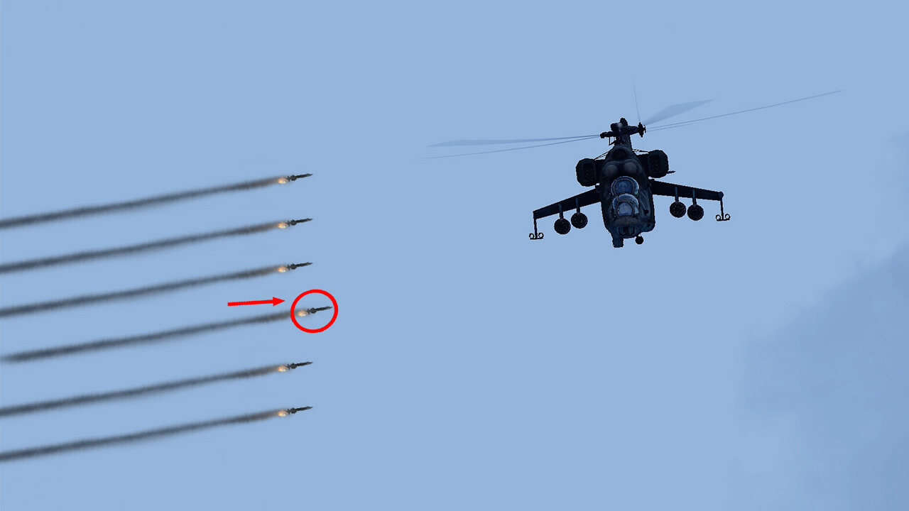 Today, Ukrainian Advance Missiles Destroyed Several Russian Mi-24 Helicopters ARMA 3