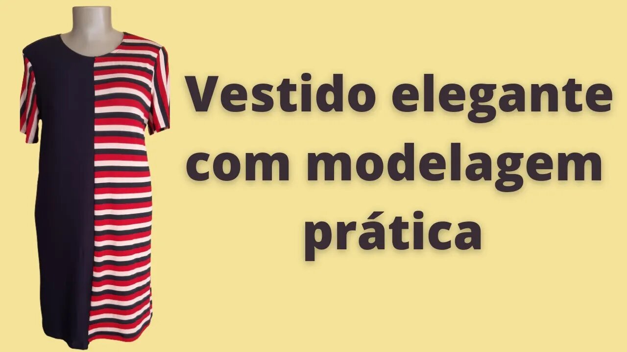 Vestido elegante com modelagem prática