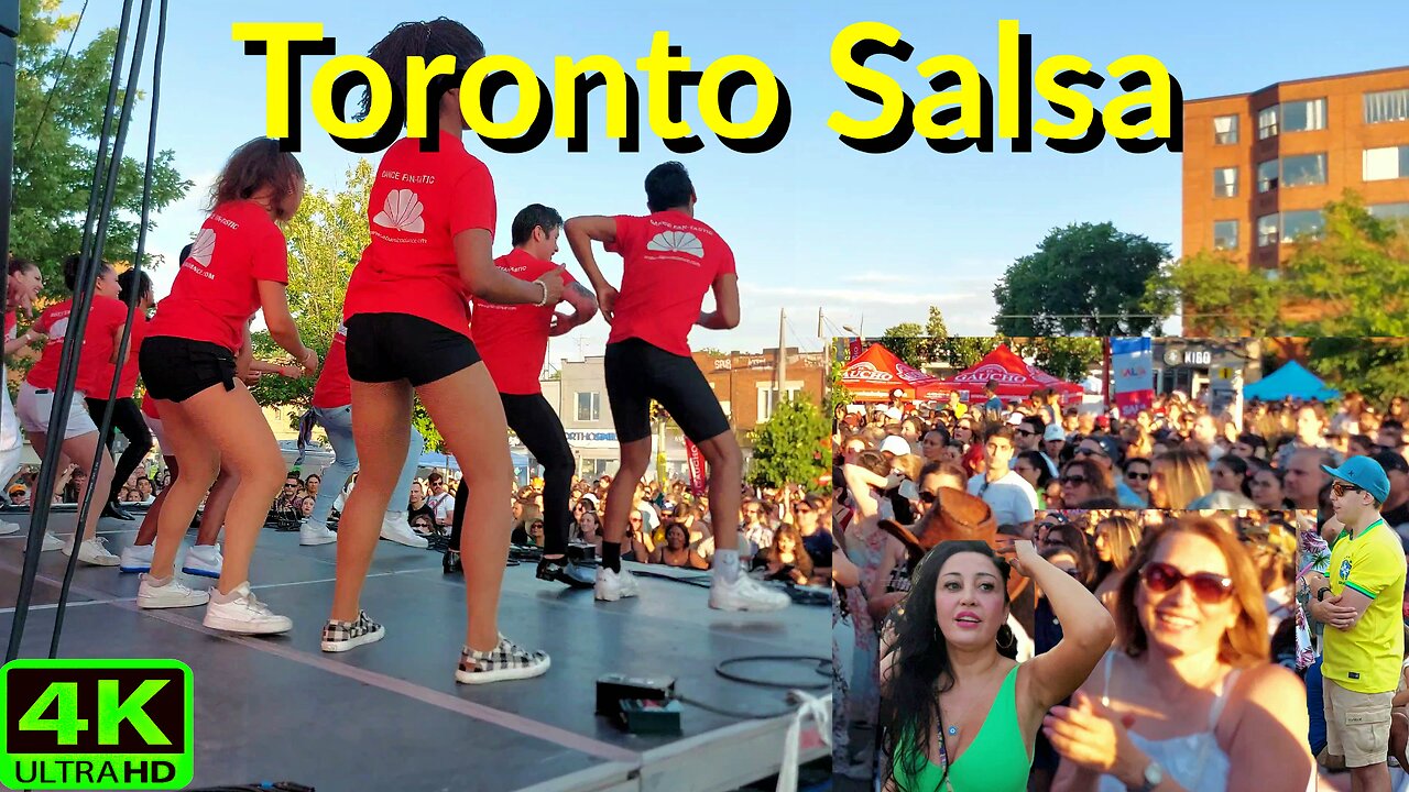 【4K】Toronto Dance 💃 Salsa Latin music 🎶 Canada 🇨🇦