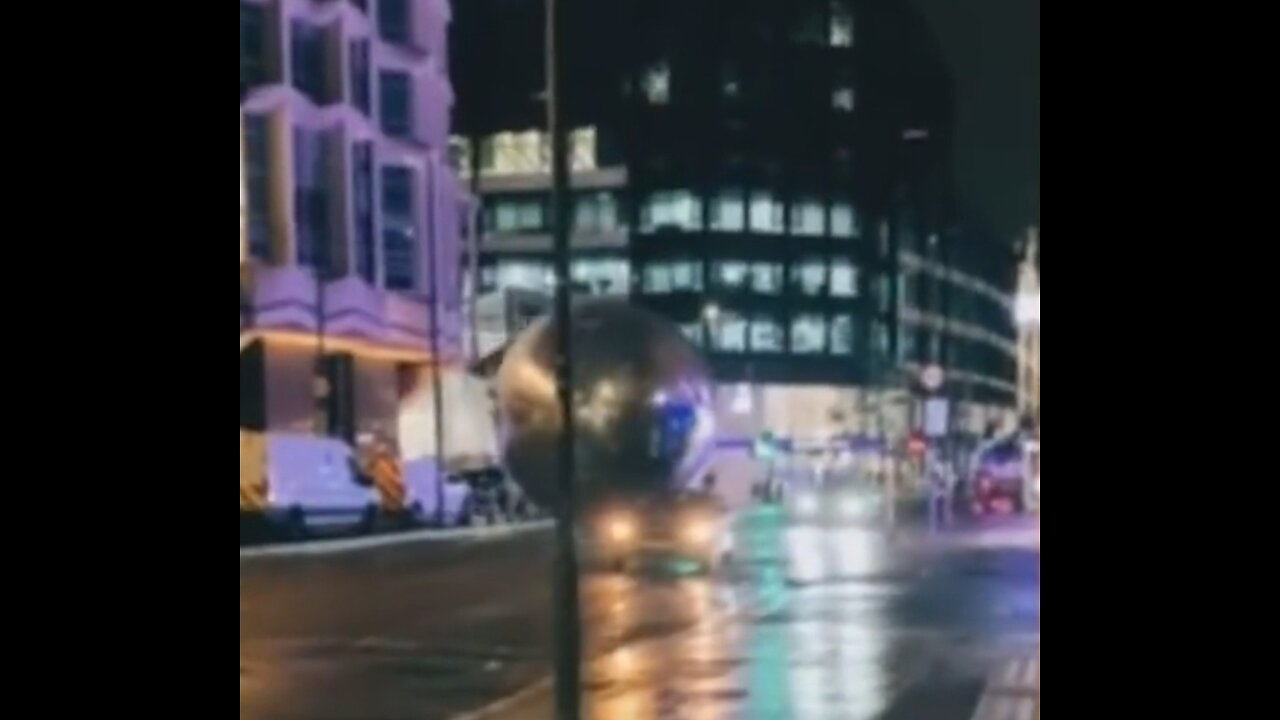 Giant Christmas Balls Turn Into Dodgeball On London Street