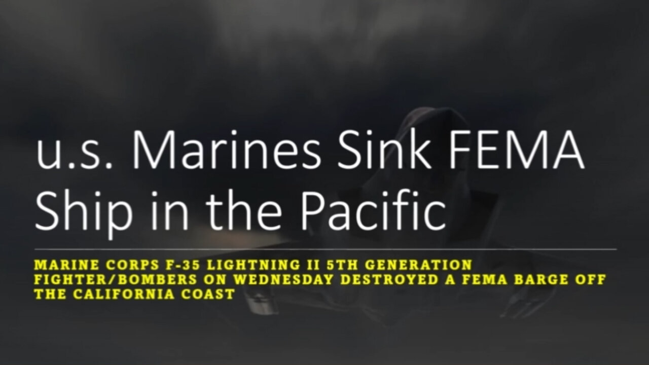 u.s. Marines Sink FEMA Barge in Southern California