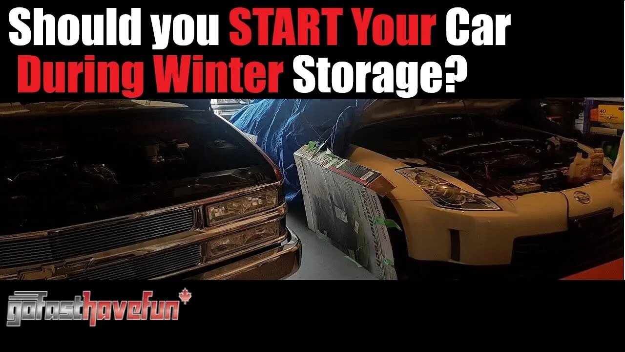 Should You start Your car during Winter STORAGE? | AnthonyJ350