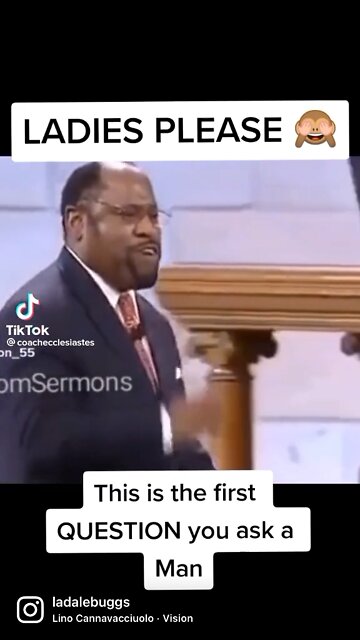 A Woman’s 1st Question for a Man.