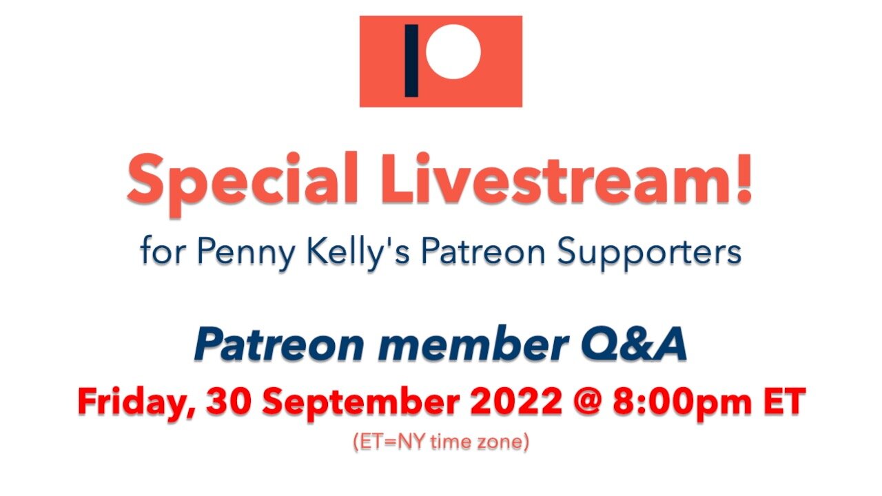 RECORDING 📌 [30 September 2022] 📌 Special Patreon Livestream!