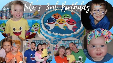 Luke's 3rd Birthday, Baby Shark Party!