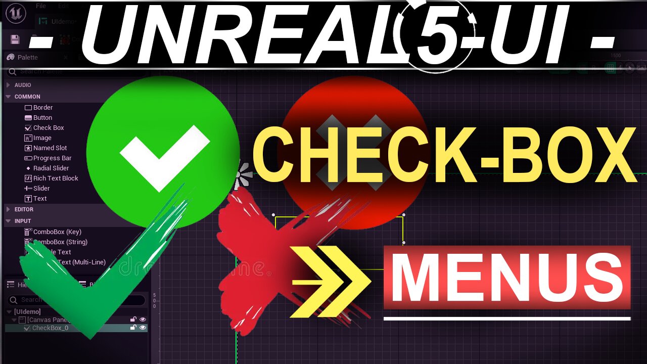 Unreal-5 Menu UI: CHECK-BOXES Explained (60 SECONDS!!)