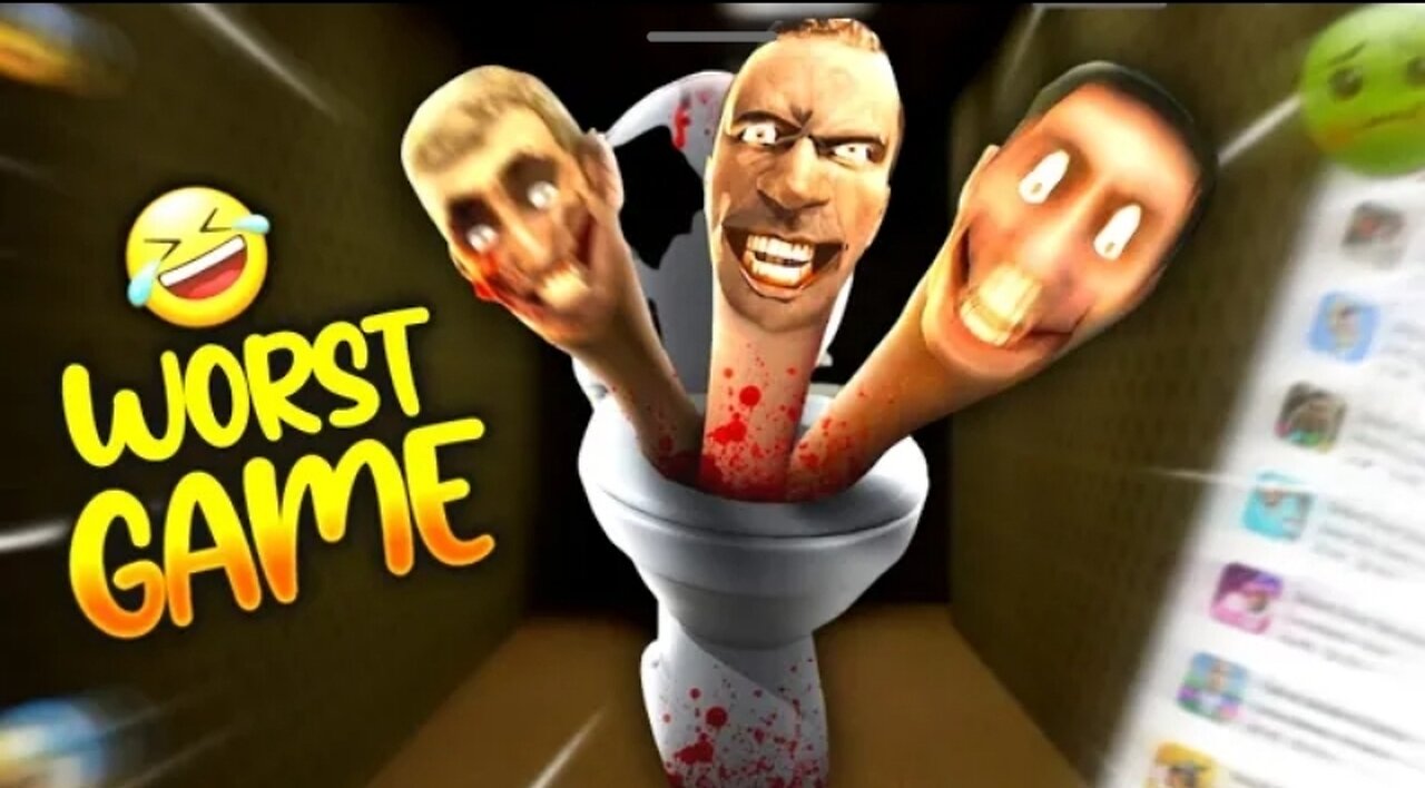 I TRYING 'WROST' SKIBIDI TOILET GAMES!!!!