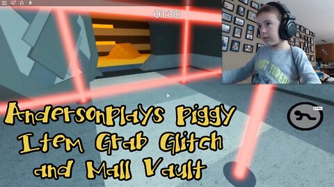 AndersonPlays Roblox Piggy - Chapter 10 Mall - Item Grab Glitch and Going in the Vault
