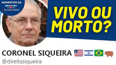 A suposta morte do dono do perfil Coronel Siqueira | Momentos da Análise Política na TV 247