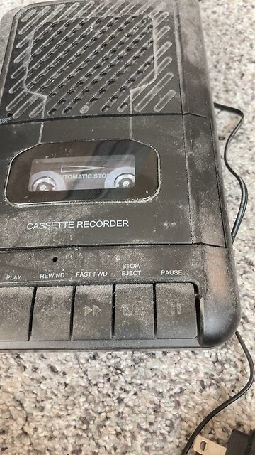 Audiocassette recorder I got at Walmart