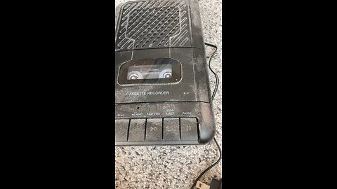 Audiocassette recorder I got at Walmart