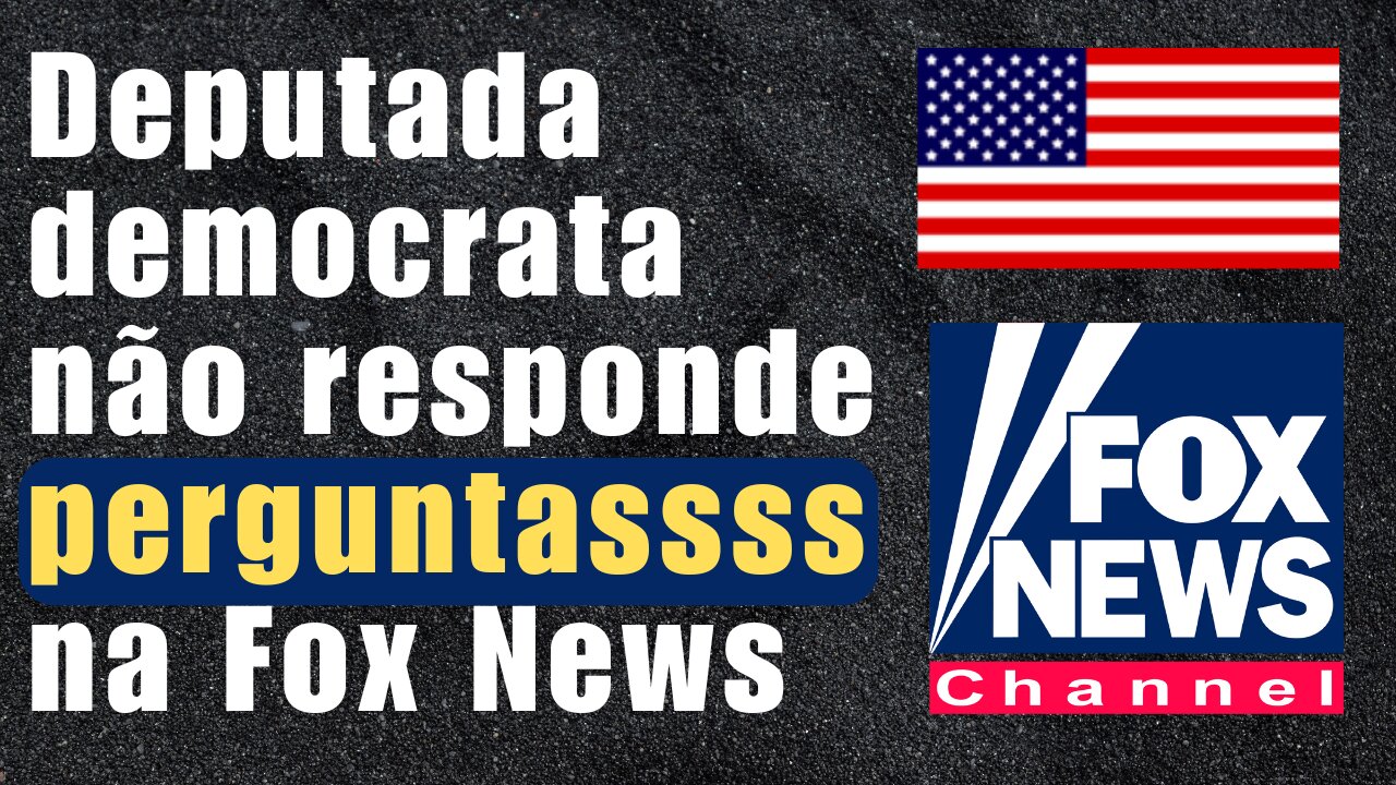 Deputada democrata não responde a perguntas na Fox News.