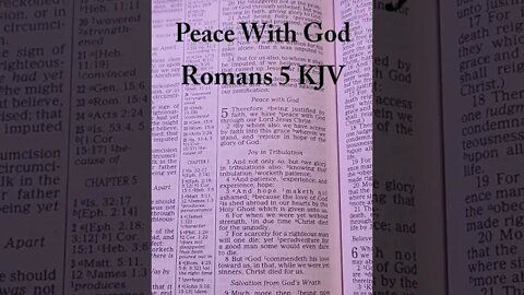 How to Have Peace with God Romans 5 #shorts #peace #wordofgod #biblestudy #bibleverse #scripture