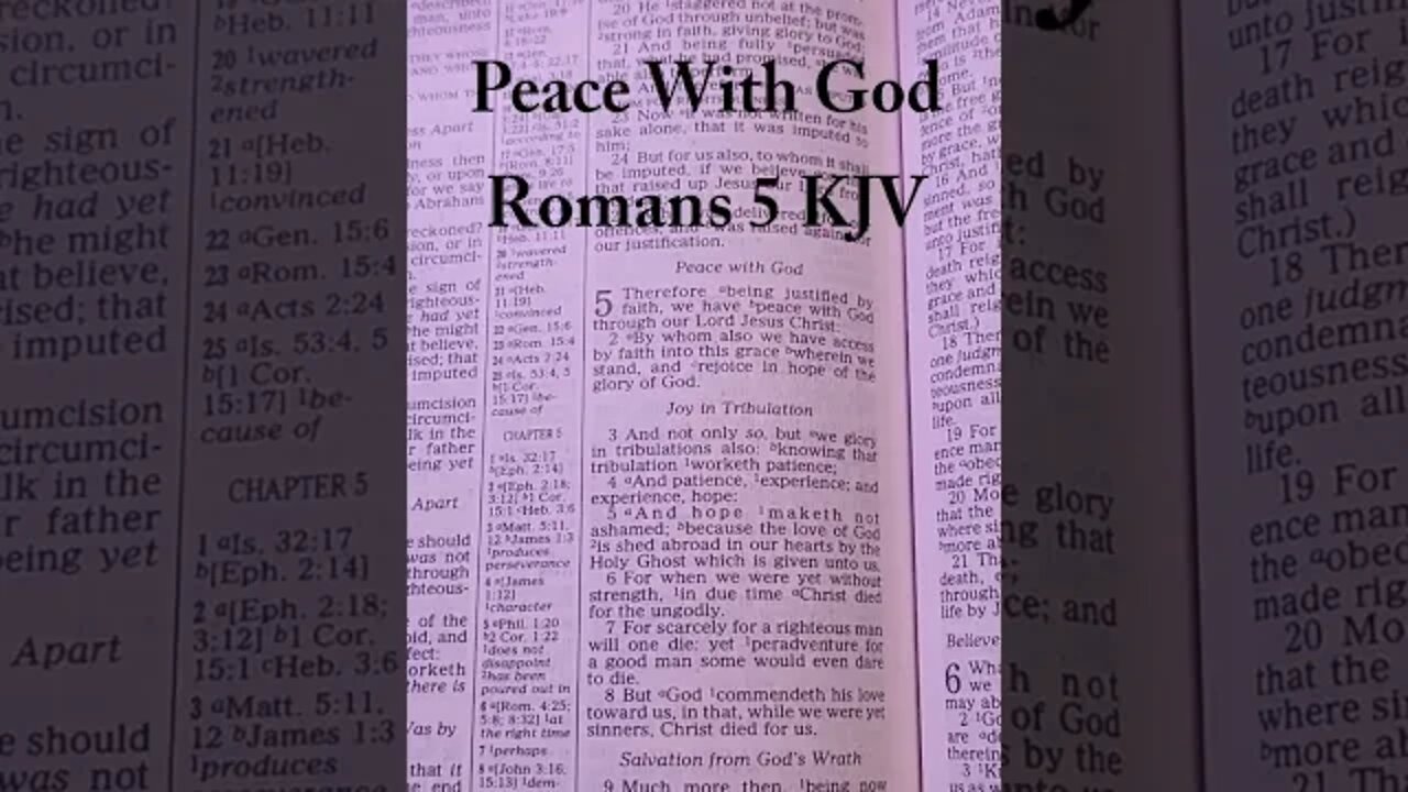 How to Have Peace with God Romans 5 #shorts #peace #wordofgod #biblestudy #bibleverse #scripture