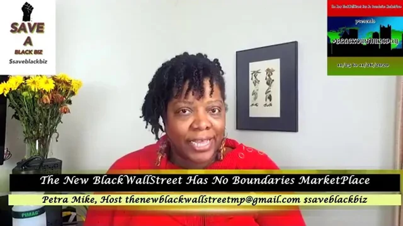 Blackwallstreet has No Boundaries Marketplace on Zoom