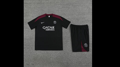 👉🏻⚽️ 2024/25 PSG Adult Black Short Sleeve Training Kit