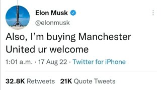 Elon Musk buying Manchester United