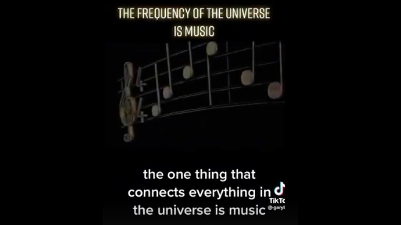 FREQUENCY OF THE UNIVERSE IS MUSIC