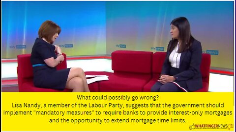 What could possibly go wrong? Lisa Nandy, a member of the Labour Party
