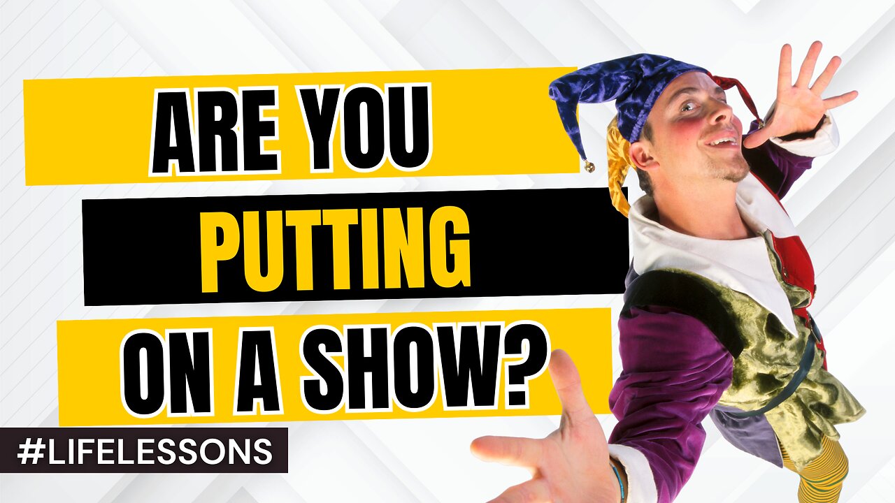 REAL ESTATE: Are You Putting On a Show #realestate #lifelessons