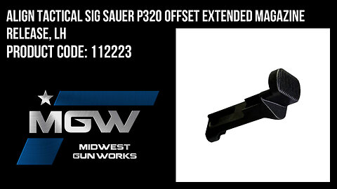 Align Tactical Sig Sauer P320 Offset Extended Magazine Release, LH - 112223