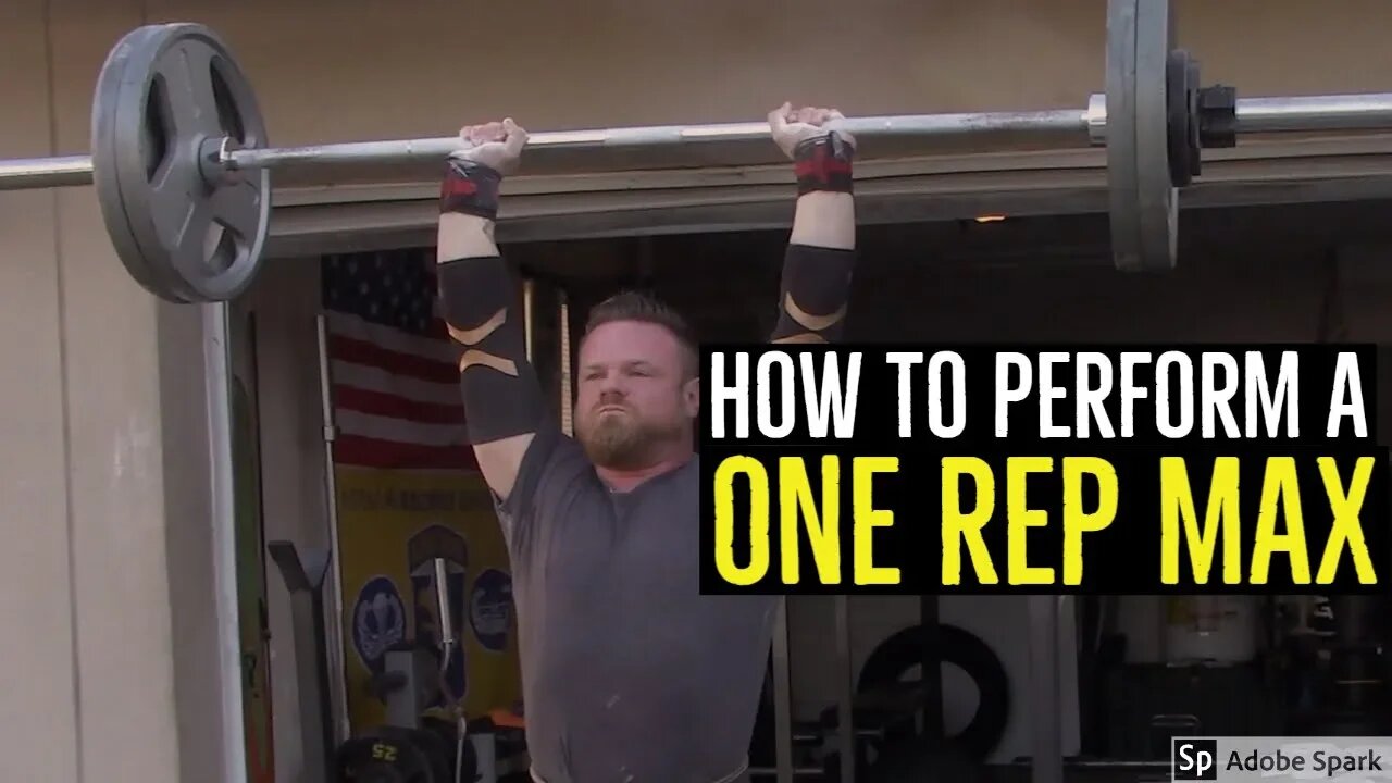 How To Ramp Up To A One Rep Max - Percentages and Rest Intervals