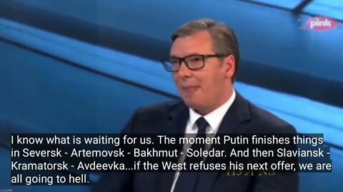 "If the West refuses Putin's offer, we're going to hell..."