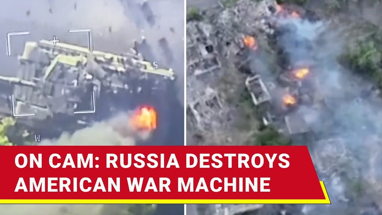 Russian Blitz Burns U.S. War Machine In Donetsk; Dramatic Strike On Bradley Caught On Camera