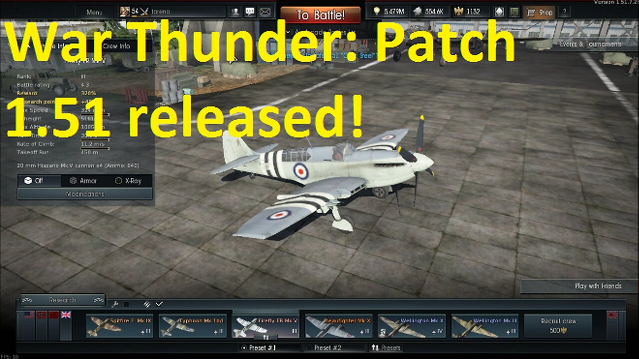 War Thunder - Patch 1.51 "Cold Steel" released!