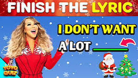 FINISH THE LYRICS🎅Most Popular Christmas Songs 🎄Music Quiz