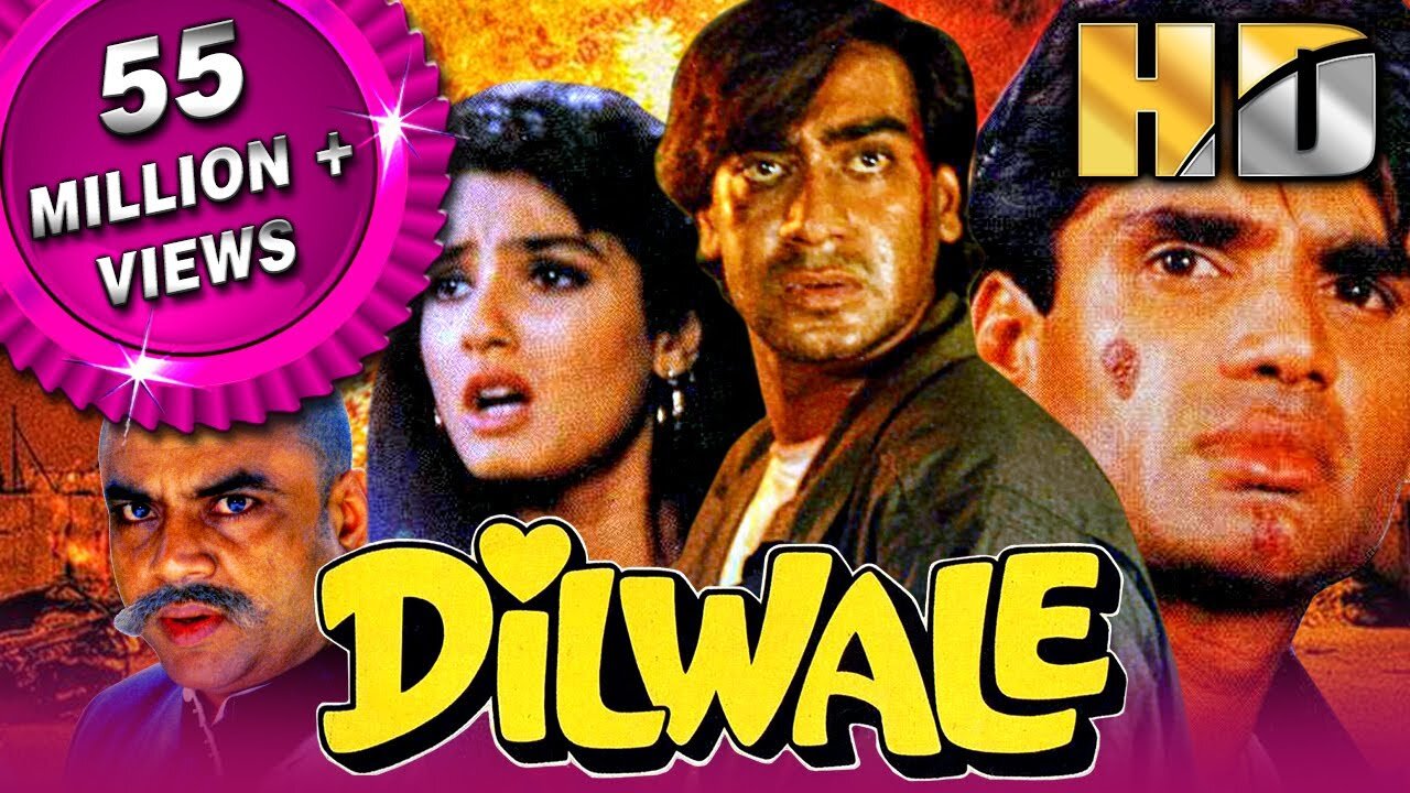 Dilwale (HD) (1994) Full Hindi Movie - Ajay Devgn, Suniel Shetty, Raveena Tandon,Paresh Rawal