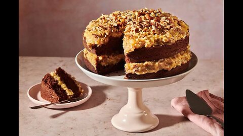 3 LAYER GERMAN CHOCOLATE CAKE RECIPE cc by Collard Valley Cooks 🍫 🍰