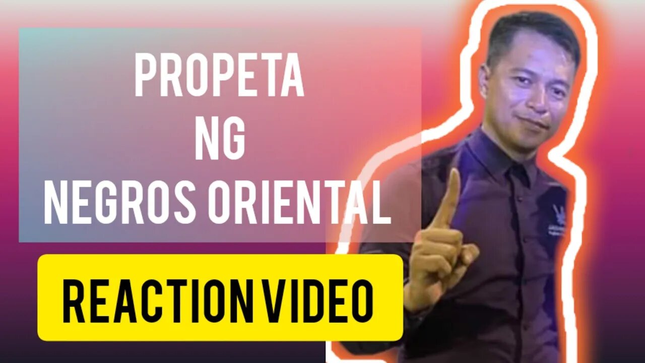 PROPHET JOH OF NEGROS ORIENTAL | REACTION VIDEO