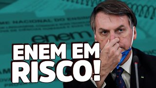 INCOMPETÊNCIA de Bolsonaro coloca ENEM EM RISCO!