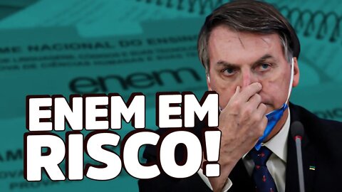 INCOMPETÊNCIA de Bolsonaro coloca ENEM EM RISCO!