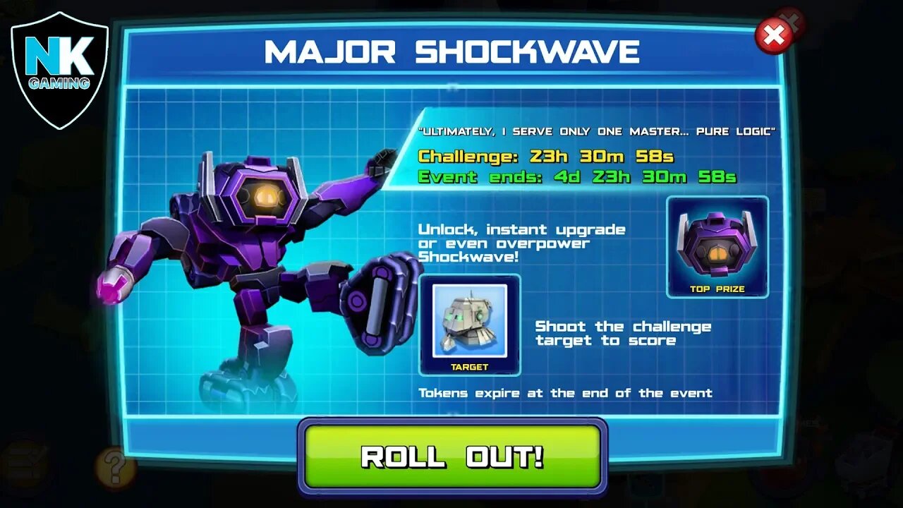 Angry Birds Transformers - Major Shockwave Event - Day 2 - Featuring Mirage