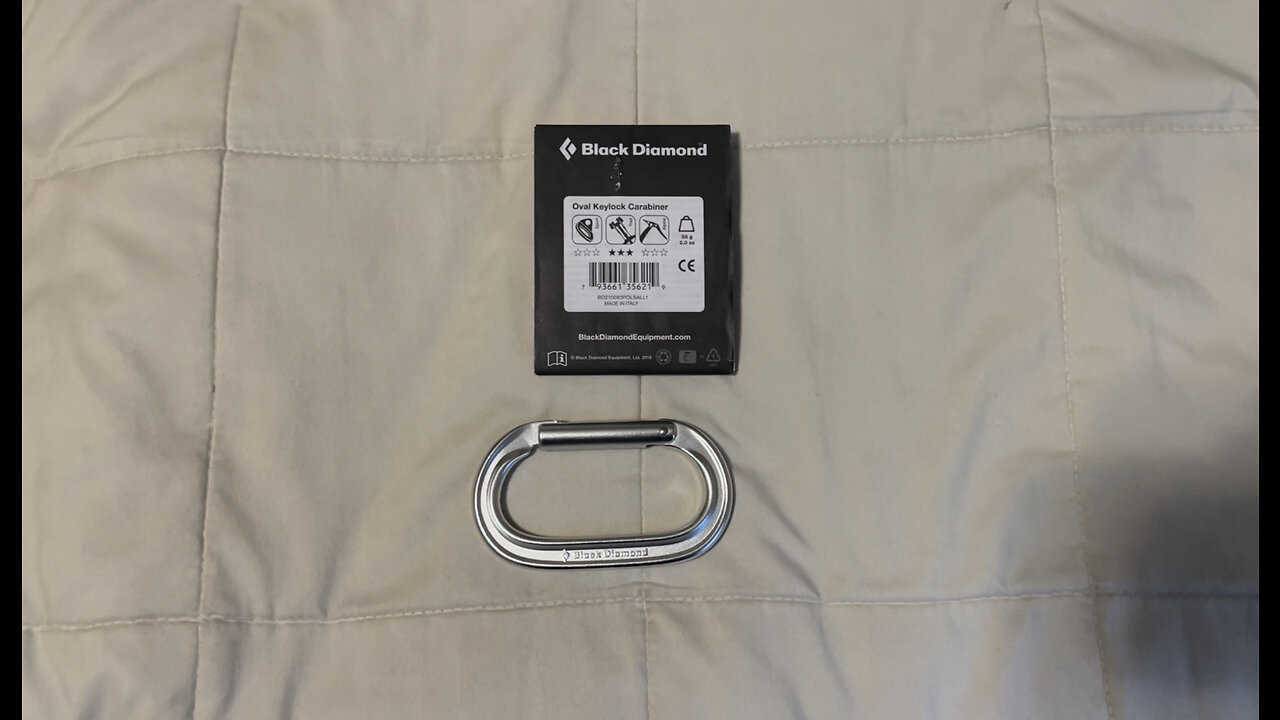 Crimson Mantle reviews: Black diamond oval carabiner
