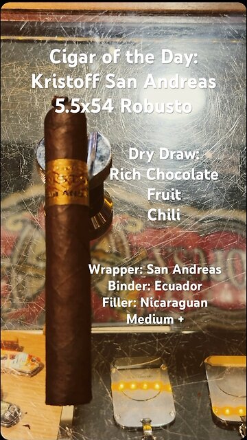 Kristoff San Andreas 5.5x54 Robusto #Short #Shorts #CigarOfTheDay #CigarReview #Cigars #ComedyNight