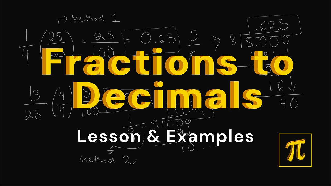 How to CONVERT Fractions to Decimals? - 2 Ways and it is Simple!